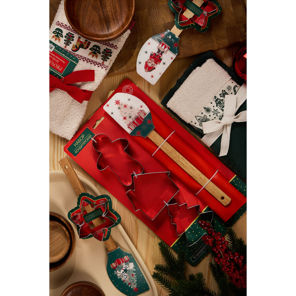 PROVANCE Щелкунчик Полотенце махровое с лентой, 30х50см, 100% хлопок, 2 дизайна, арт.№ 492-261