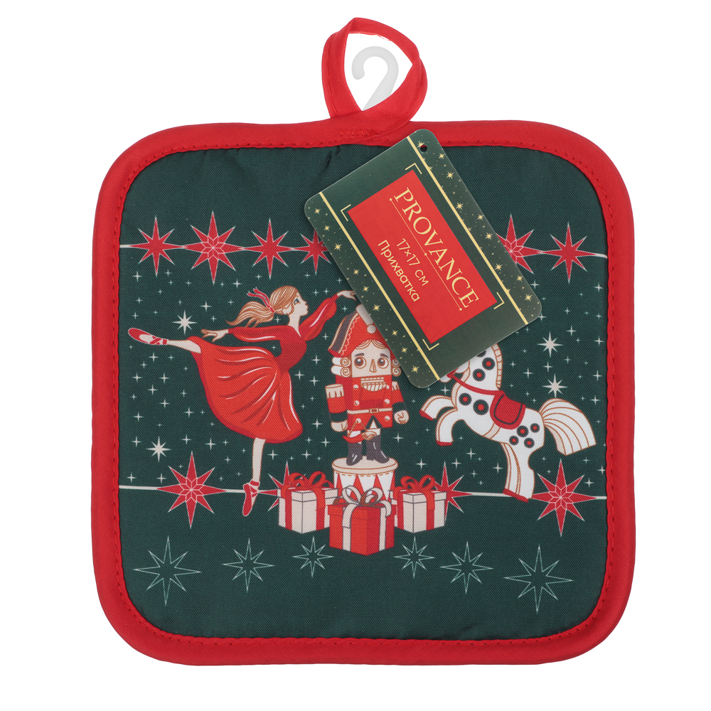 PROVANCE Щелкунчик Прихватка, 17х17см, 100% полиэстер, арт.№ 492-262