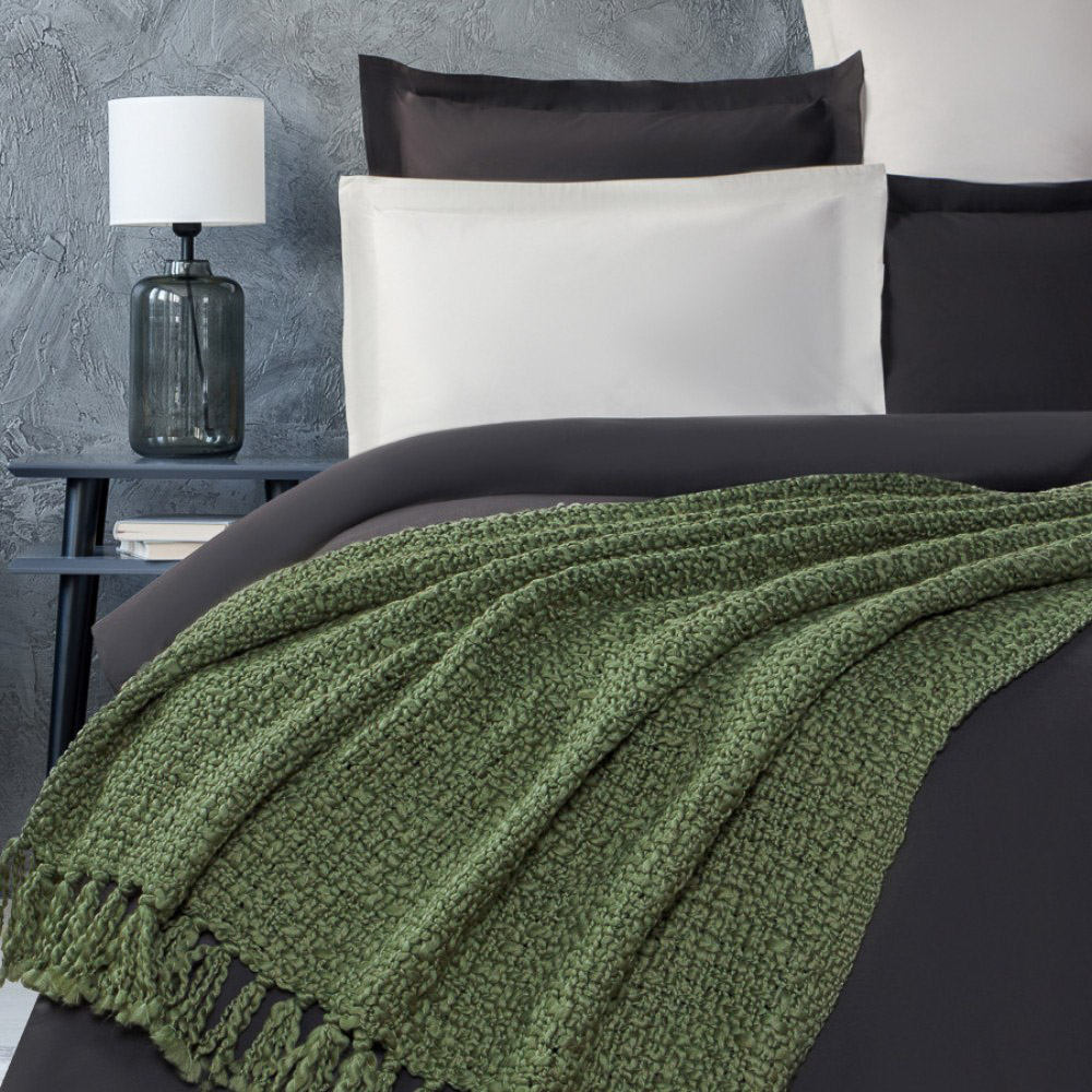 BY COLLECTION Пододеяльник 200х220см, 100% хлопок, графит, арт.№ 432-239