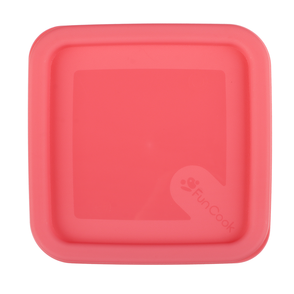 Набор контейнеров пищевых квадратных, 3шт, 0,63л, пластик, 3 цвета, арт.№ 861-547