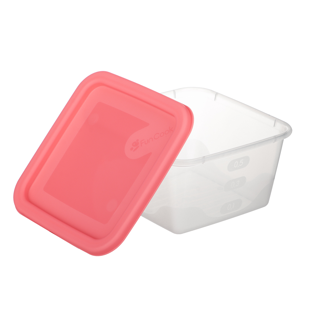 Набор контейнеров пищевых квадратных, 3шт, 0,63л, пластик, 3 цвета, арт.№ 861-547