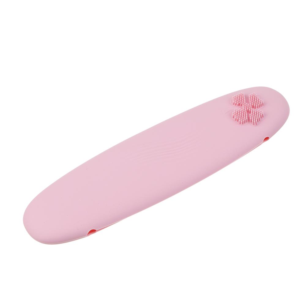 ЮНИLOOK Футляр для косметических кистей и карандашей, 20х5,5см, силикон,розовый,МП-1, арт.№ 357-350