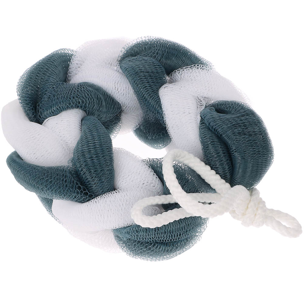 Мочалка косичка тм ЮL банная, полиэтилен, 70гр, 4-6 цветов, арт.№ 361-014