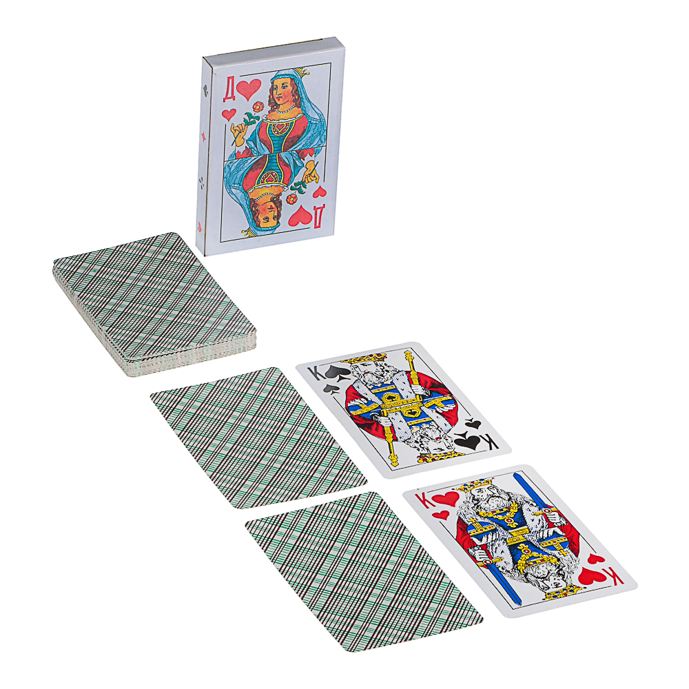 Карты игральные 36 шт/колода мультиколор картон., арт.№ 538-228