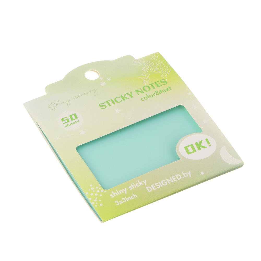 Блок с клеевым краем "Ничего лишнего", 50л, ПЭТ, 7,5х7,5см, 2 цвета, арт.№ 557-135