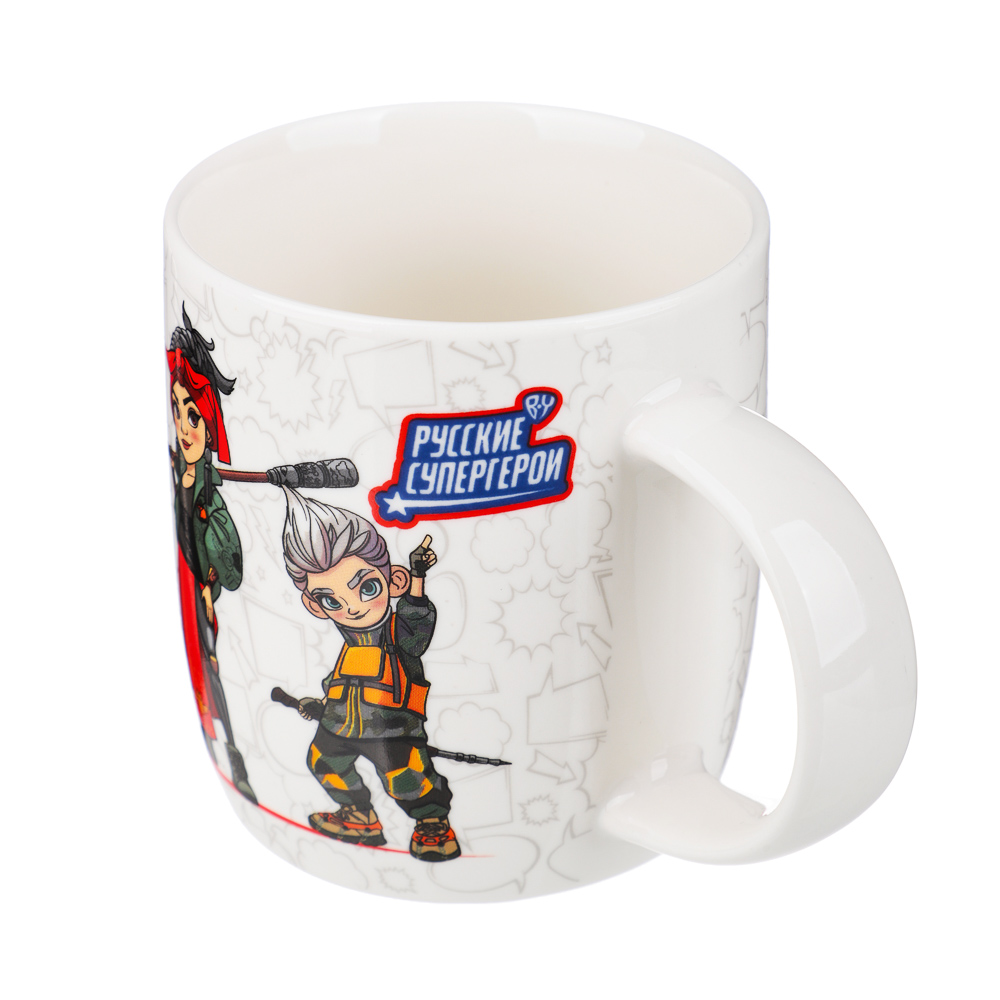 BY Русские Супергерои Микс Кружка 360мл, фарфор, подарочная упаковка, арт.№ 806-573
