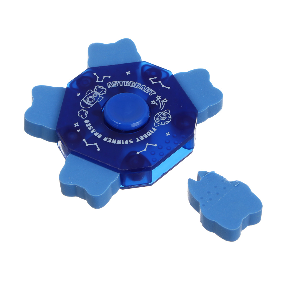 Ластик-спиннер 6х6см, "Космос", ПВХ, уп. 9х11см, 2 цвета, шоу-бокс, арт.№ 532-135