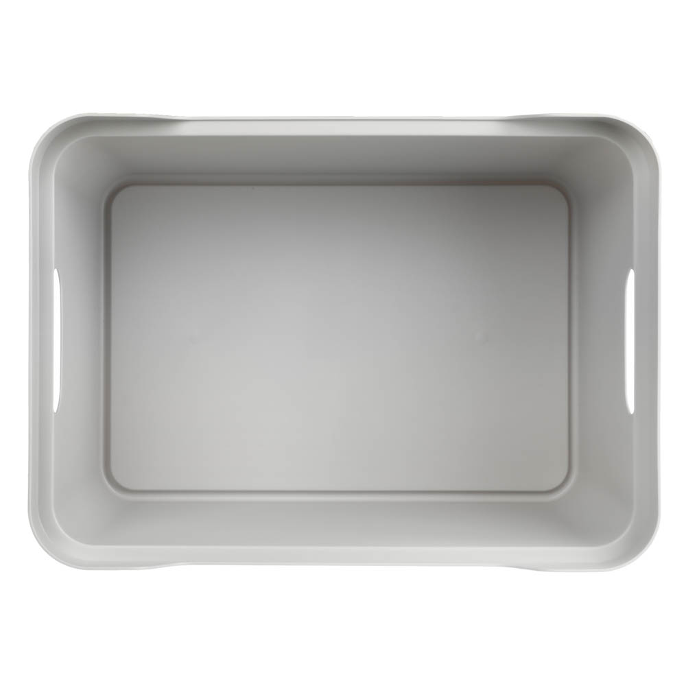 Ящик с крышкой универсальный с ручками Luxe, 38х27,6х22см, 18л, светло-серый, арт.№ 457-681