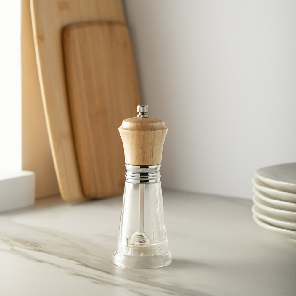 VETTA Мельница для специй акрил+дерево 16см P019-06P, арт.№ 827-043