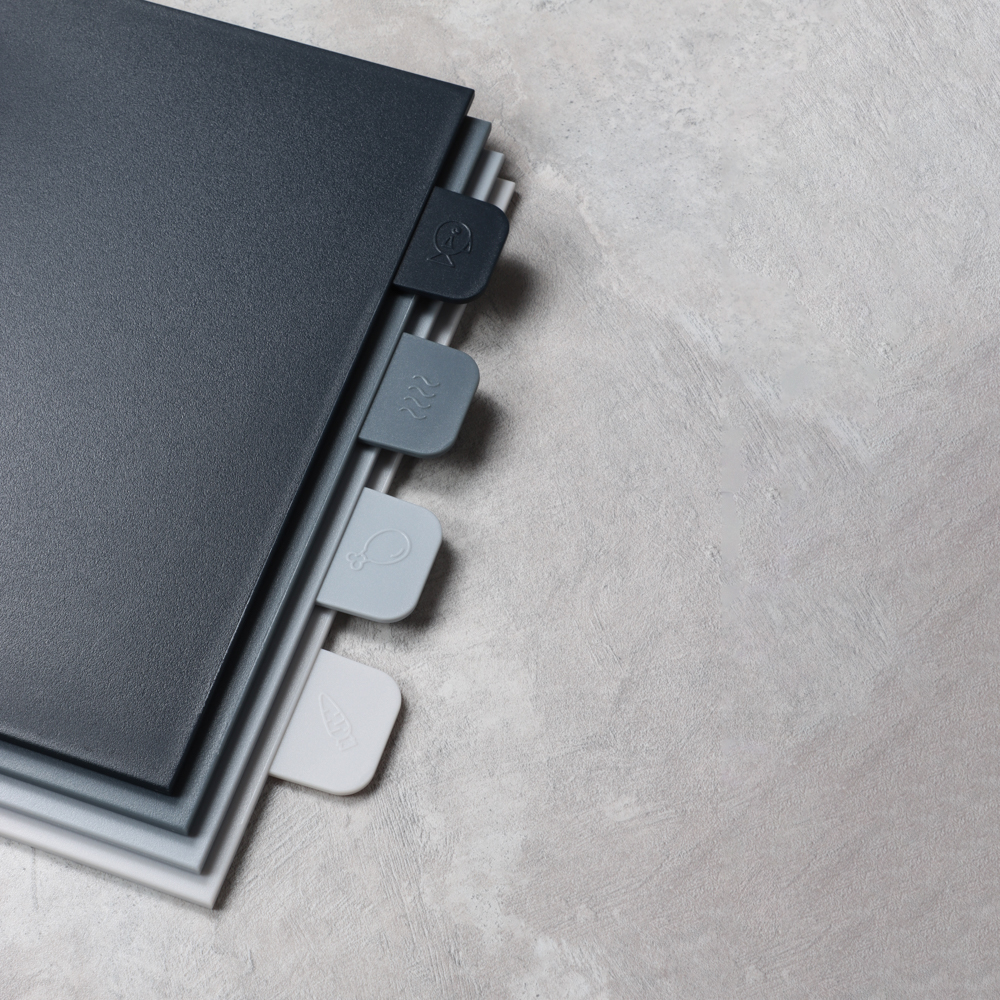 SATOSHI Набор досок разделочных на подставке 5пр 29х22,5х0,5см, пластик, арт.№ 852-149