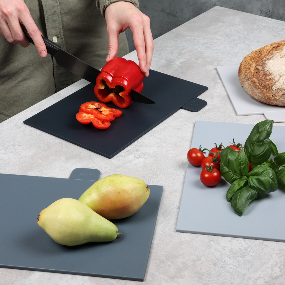 SATOSHI Набор досок разделочных на подставке 5пр 29х22,5х0,5см, пластик, арт.№ 852-149