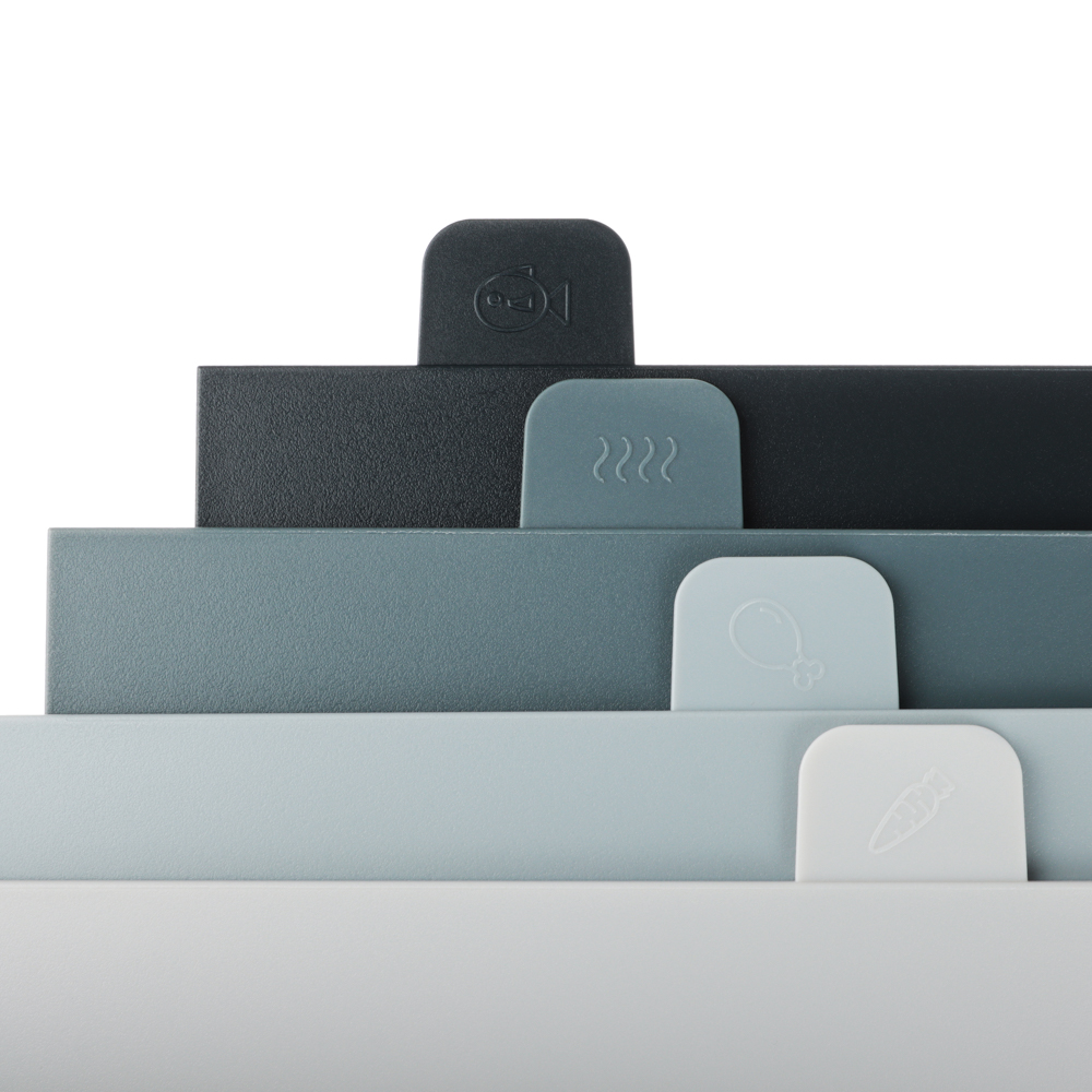 SATOSHI Набор досок разделочных на подставке 5пр 29х22,5х0,5см, пластик, арт.№ 852-149