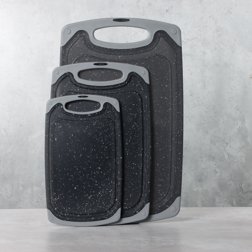 SATOSHI Марсель Набор досок разделочных 3шт 40х24х0,7см, 33х20х0,7см, 25х15х0,7см, пластик, арт.№ 852-152