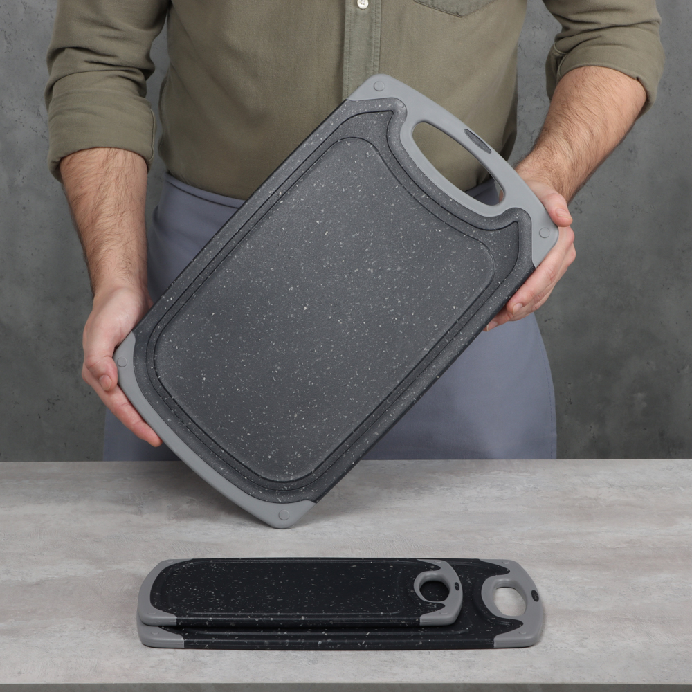 SATOSHI Марсель Набор досок разделочных 3шт 40х24х0,7см, 33х20х0,7см, 25х15х0,7см, пластик, арт.№ 852-152