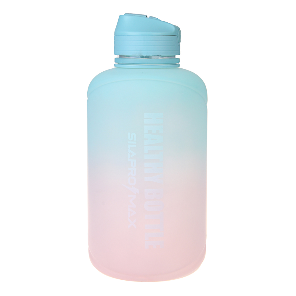 SILAPRO MAX Бутылка спортивная с замком, EGGSHELL BLUE-LOTUS ,2л, PETG, арт.№ 088-047
