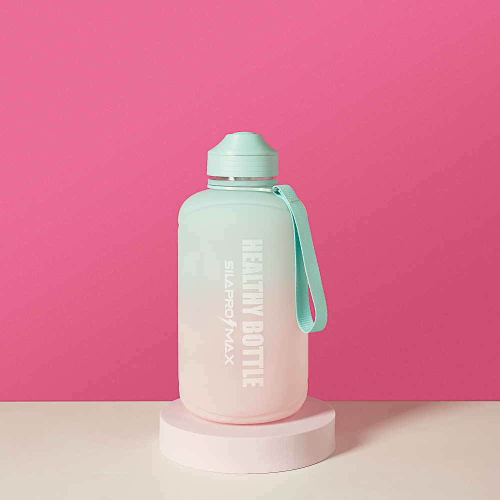 SILAPRO MAX Бутылка спортивная с замком, EGGSHELL BLUE-LOTUS ,2л, PETG, арт.№ 088-047