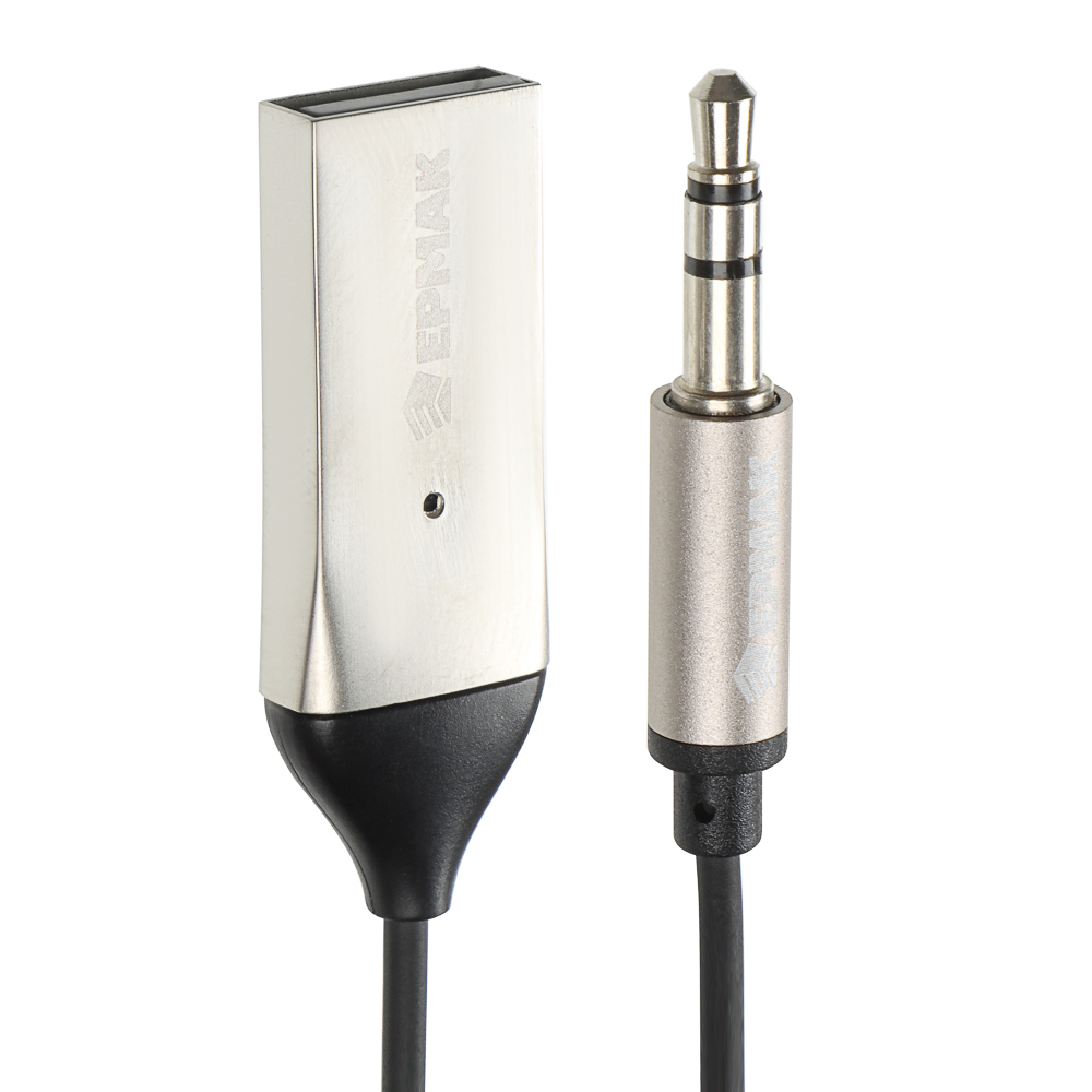 ЕРМАК Беспроводной аудиоприёмник, выход mini-jack 3,5мм, питание USB, BT5.0, арт.№ 903-006