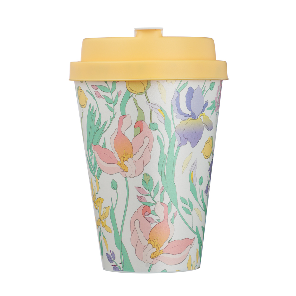 Ботаника Стакан с крышкой и клапаном 420мл, пластик, 3 цвета, арт.№ 861-562