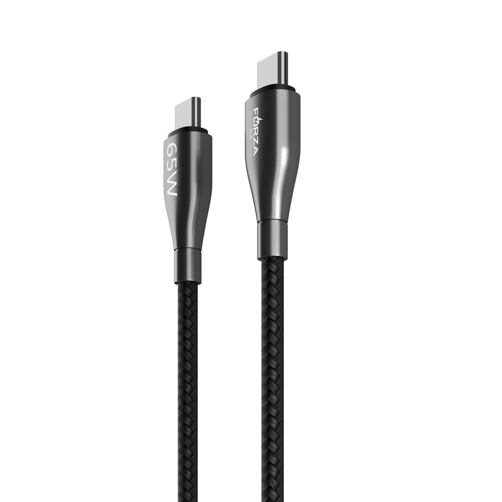 Кабель для зарядки Type C-Type C/iP FORZA Керамика, 1м, 3А, быстрая зарядка QC3.0, 2 цвета, арт.№ 931-065