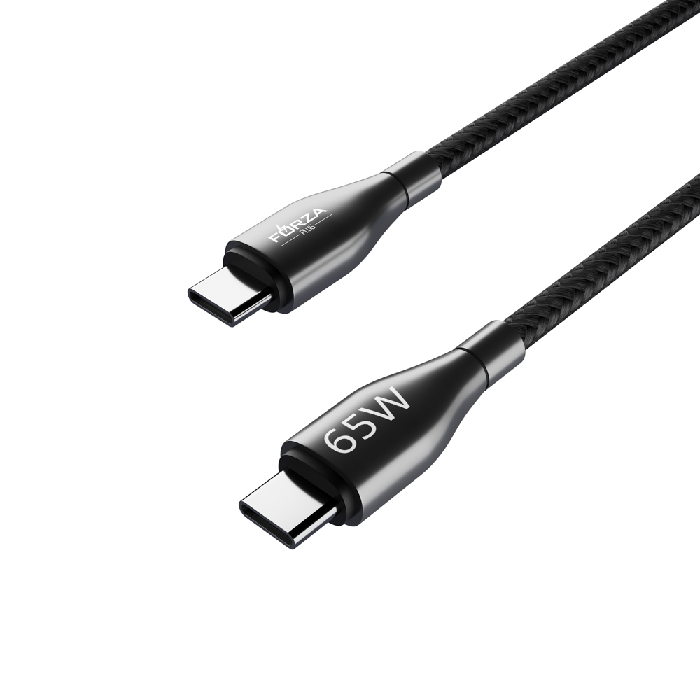 Кабель для зарядки Type C-Type C/iP FORZA Керамика, 1м, 3А, быстрая зарядка QC3.0, 2 цвета, арт.№ 931-065
