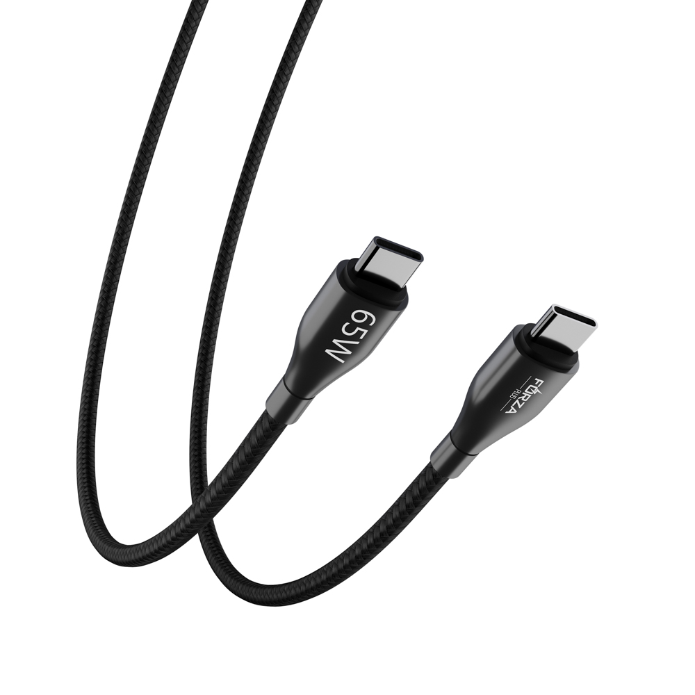 Кабель для зарядки Type C-Type C/iP FORZA Керамика, 1м, 3А, быстрая зарядка QC3.0, 2 цвета, арт.№ 931-065