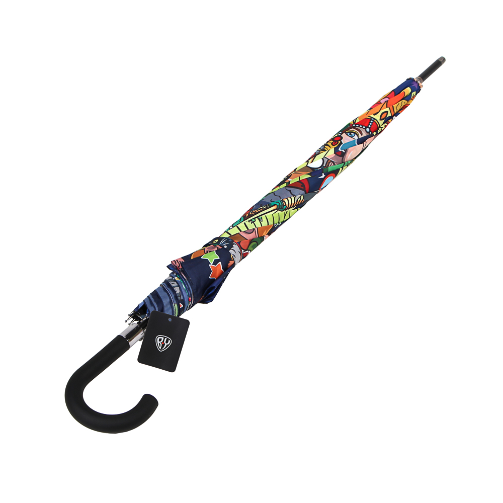 BY Зонт-трость Герои Вселенной, полиэстер, сплав, 70см, 8 спиц, арт.№ 302-331