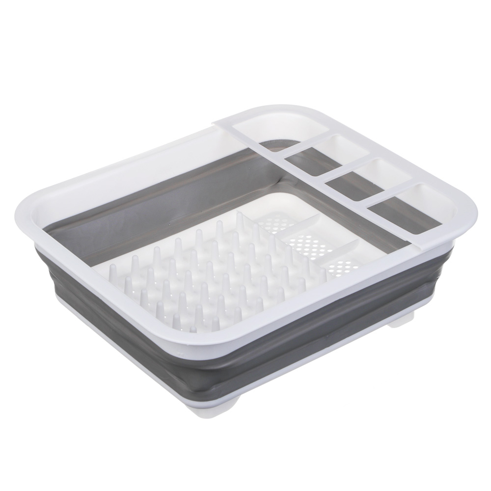 Сушилка для посуды, складная тм VETTA, 36x12х31см, пластик, силикон, арт.№ 485-104