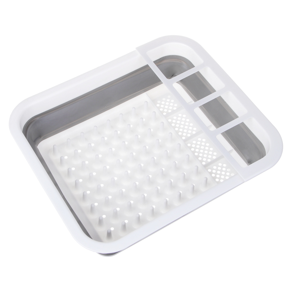 Сушилка для посуды, складная тм VETTA, 36x12х31см, пластик, силикон, арт.№ 485-104