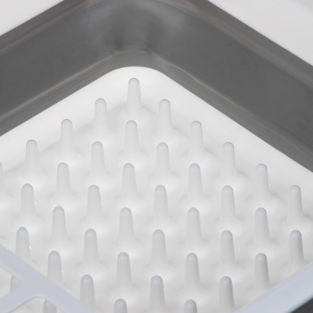 Сушилка для посуды, складная тм VETTA, 36x12х31см, пластик, силикон, арт.№ 485-104