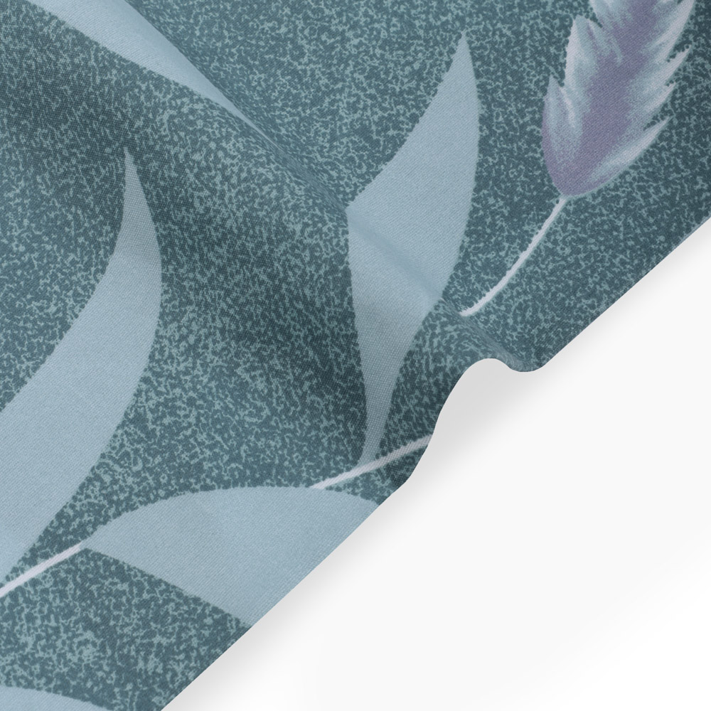 PROVANCE Нэви Комплект постельного белья 1,5 (4 предмета), микросатин, листья, арт.№ 421-373