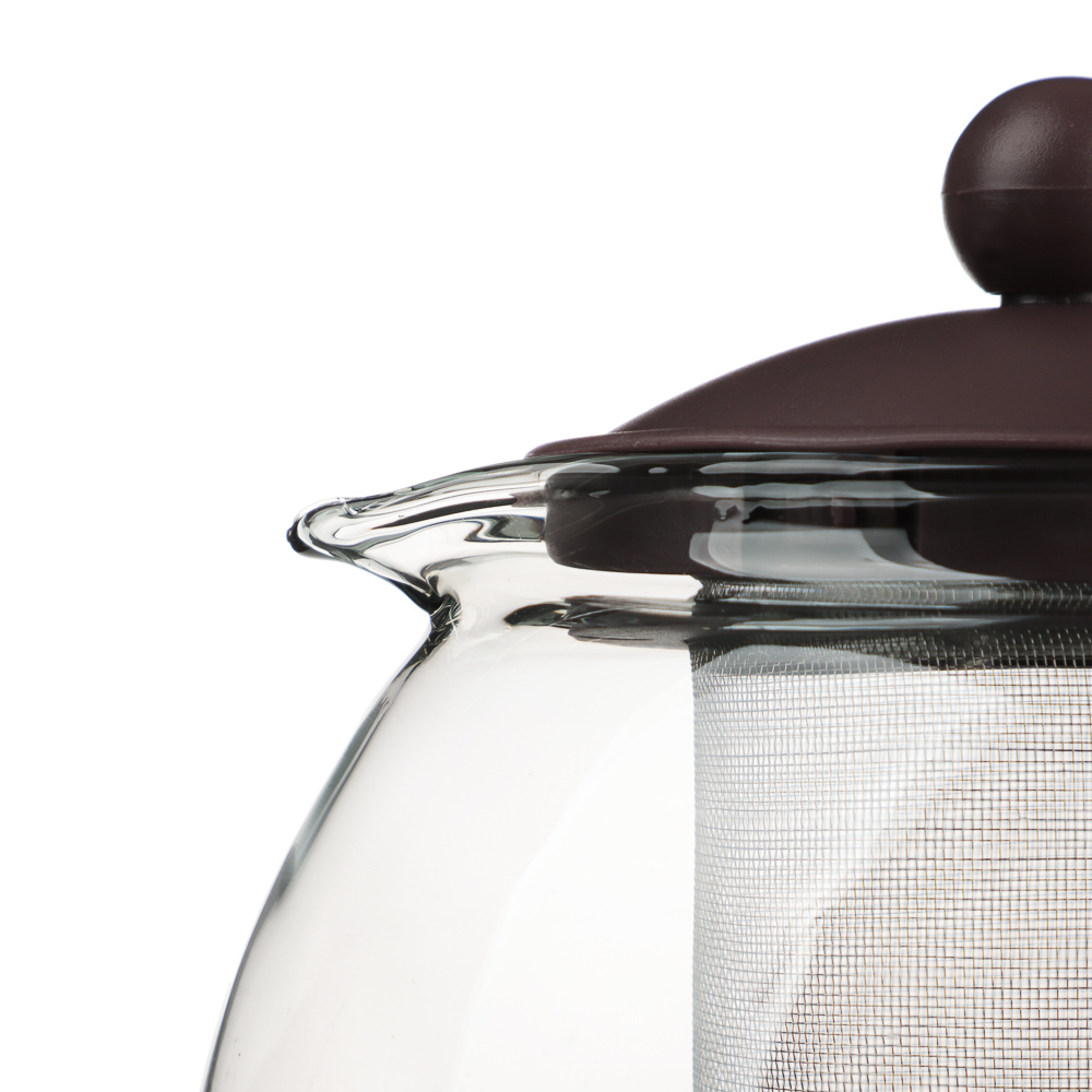 VETTA Чайник заварочный 750мл, овальный,  ситечко из нержавеющей стали, стекло, полипропилен, арт.№ 850-704