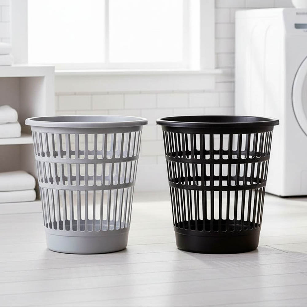 Корзина для мусора и бумаг 8,5л, сетчатая, полипропилен, 25х26х26см, 2 цвета, арт.№ 407-105