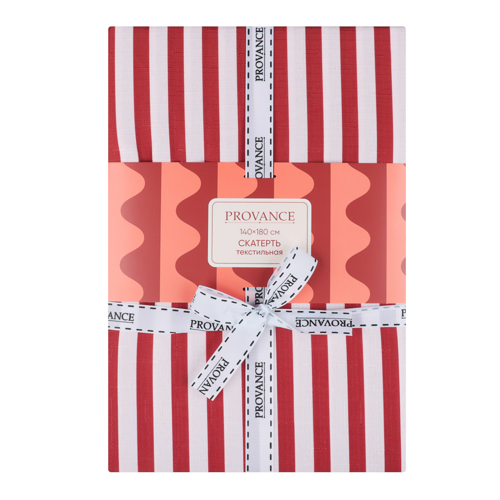 Скатерть текстильная тм PROVANCE Черри 140х180см, 100% полиэстер, арт.№ 435-196