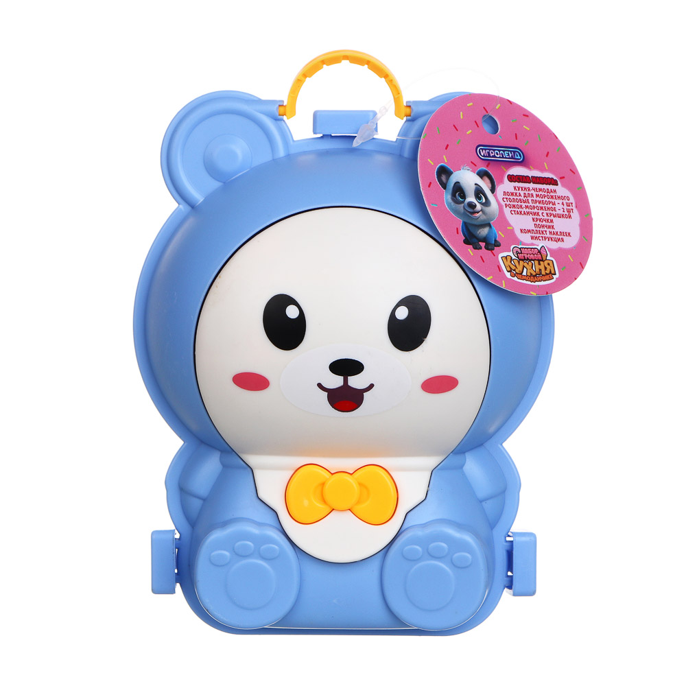 ИГРОЛЕНД Набор игровой, кухня в чемоданчике, PP, 9,6х7,5х13 см 2 дизайна, арт.№ 294-203