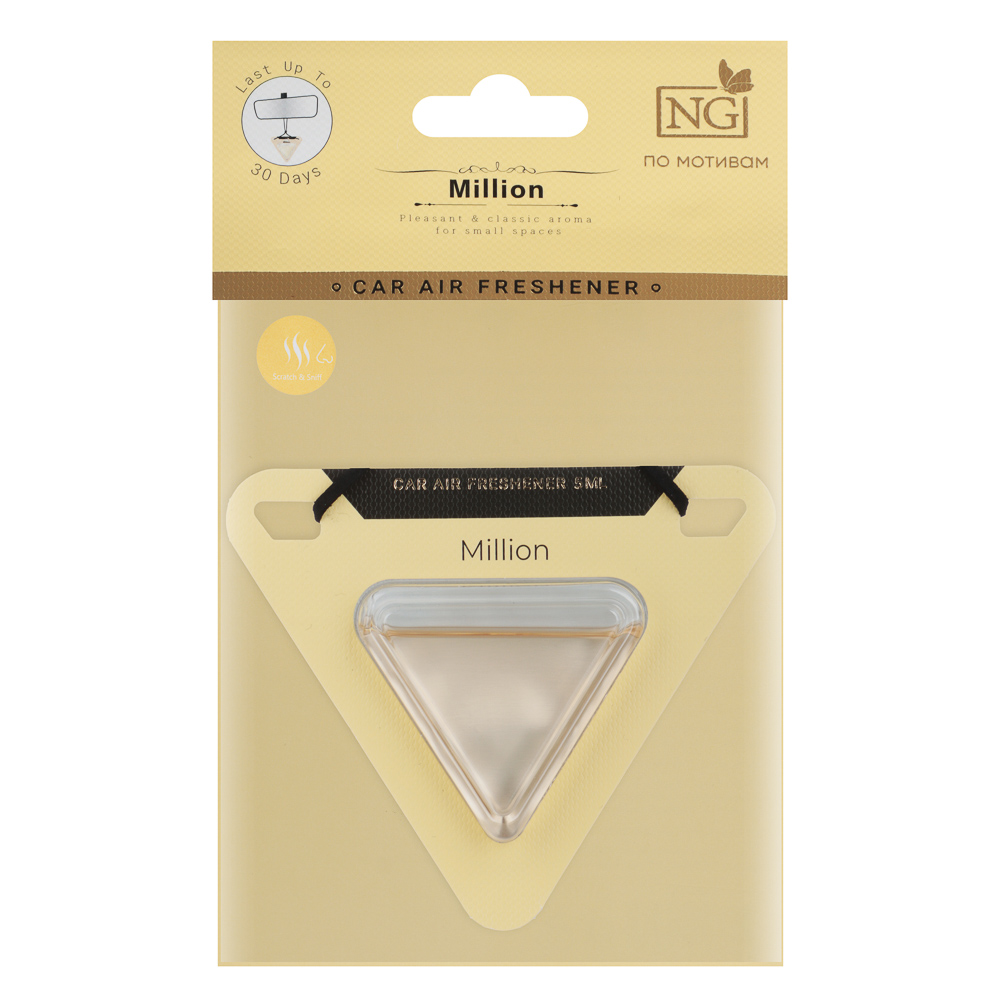 Ароматизатор подвесной тм NEW GALAXY, CRYSTAL 5 мл, Million, арт.№ 794-713