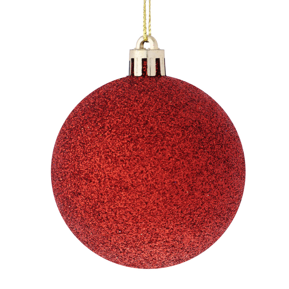 СНОУ БУМ Набор шаров 6 см, 18 шт, пластик, глиттер, 26-101, арт.№ 309-065