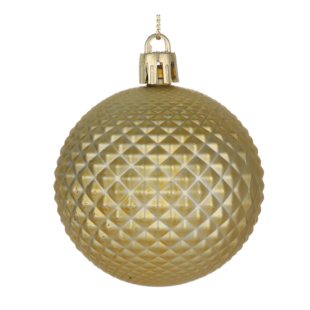 СНОУ БУМ Набор шаров 6 см, 6 шт, золото, 26-102, арт.№ 373-537