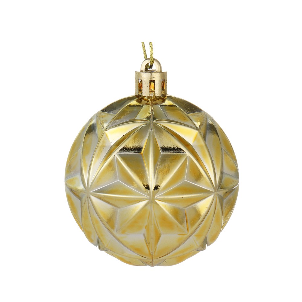 СНОУ БУМ Набор шаров 6 см, 6 шт, золото, 26-102, арт.№ 373-537