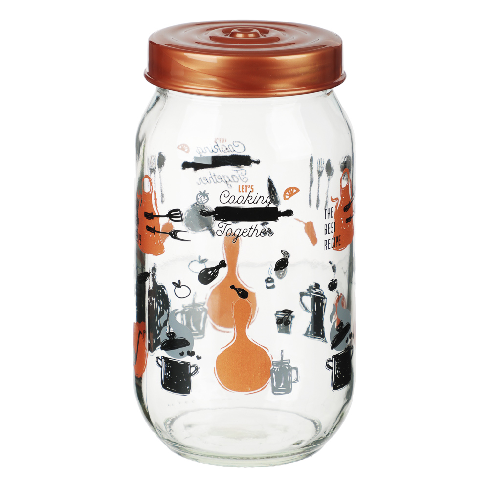 HEREVIN Китчен Банка для сыпучих продуктов, стекло, 1000мл, 171541-861, арт.№ 828-290