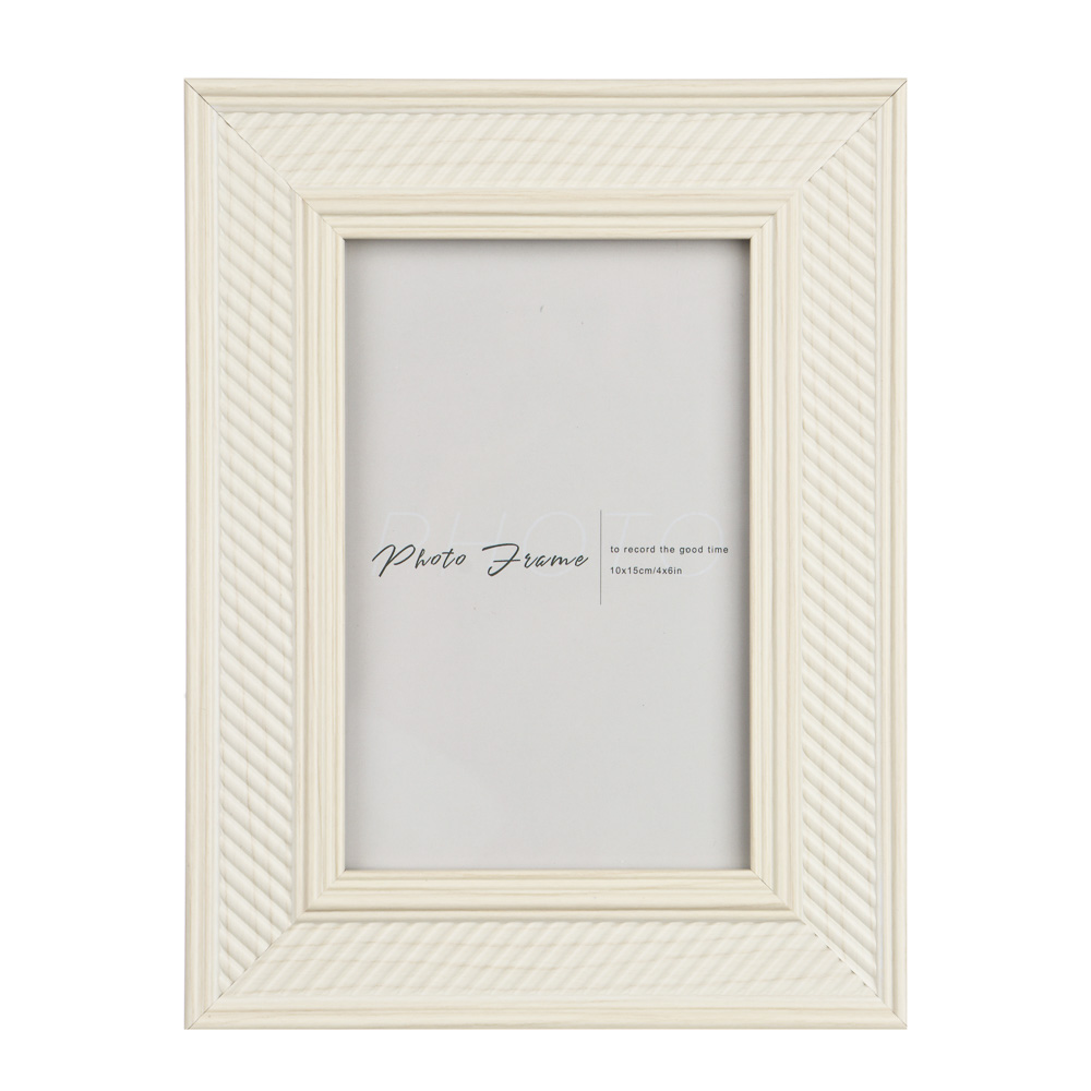 Фоторамка, 10х15 см, полистирол, цвет белый, арт.3-33, арт.№ 520-888