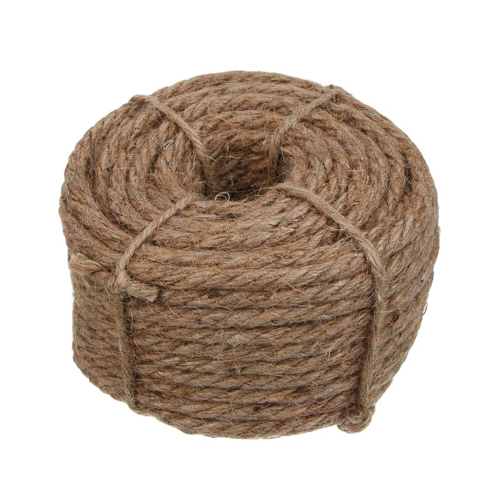 INBLOOM Канат джутовый 3-х ниточный 6 мм х 20 м, 20 ктекс, арт.№ 151-134
