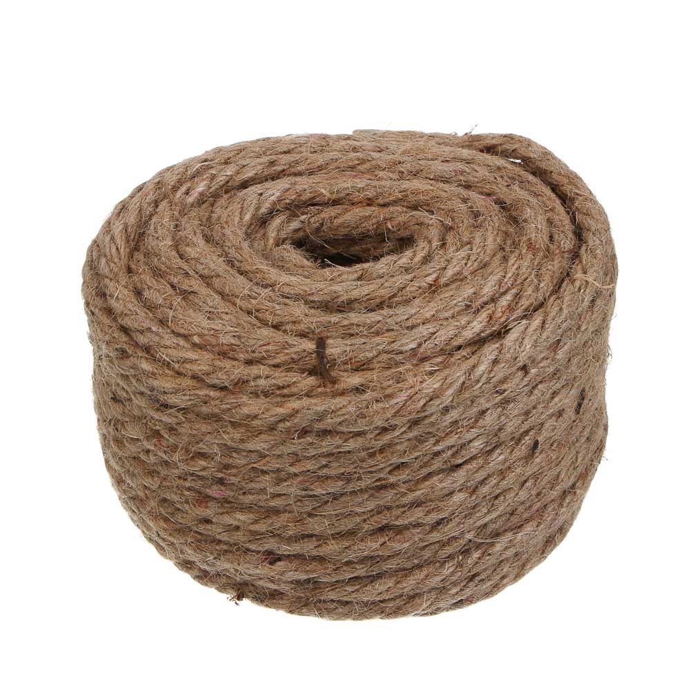 INBLOOM Канат джутовый 3-х ниточный 6 мм х 20 м, 20 ктекс, арт.№ 151-134