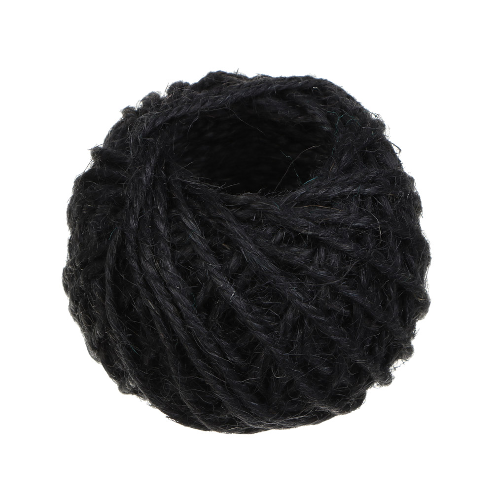 INBLOOM Набор шпагатов: 1-нит. 1,6 ктекс - 25 м, 2-х нит. 1,2 ктекс - 25 м, 3-х нит. 2,3 ктекс - 13 м, джут, арт.№ 151-135