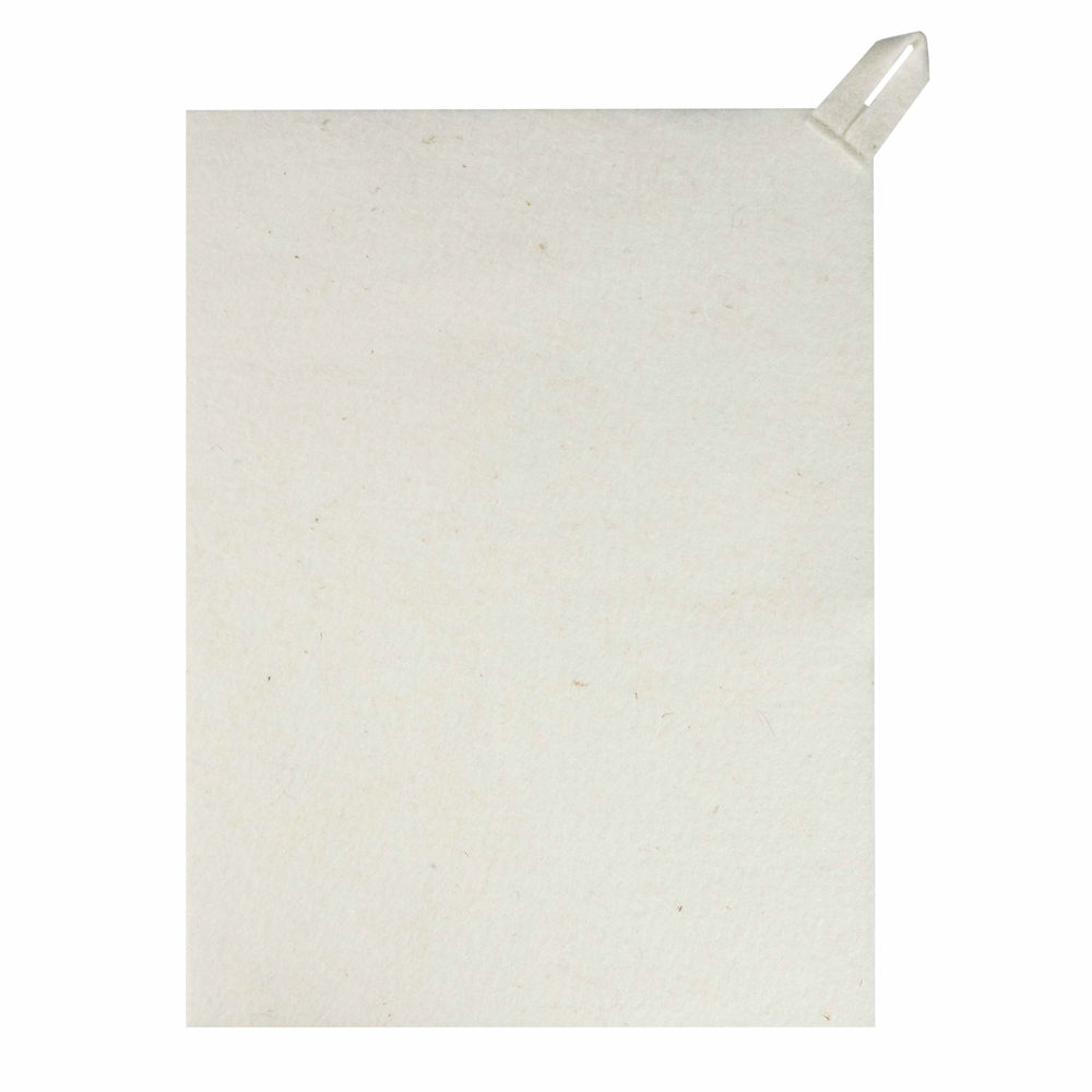 Набор банный ЭКОНОМ 3 предмета (шапка, коврик, рукавица) в пакете, войлок белый/серый, арт.№ 364-270