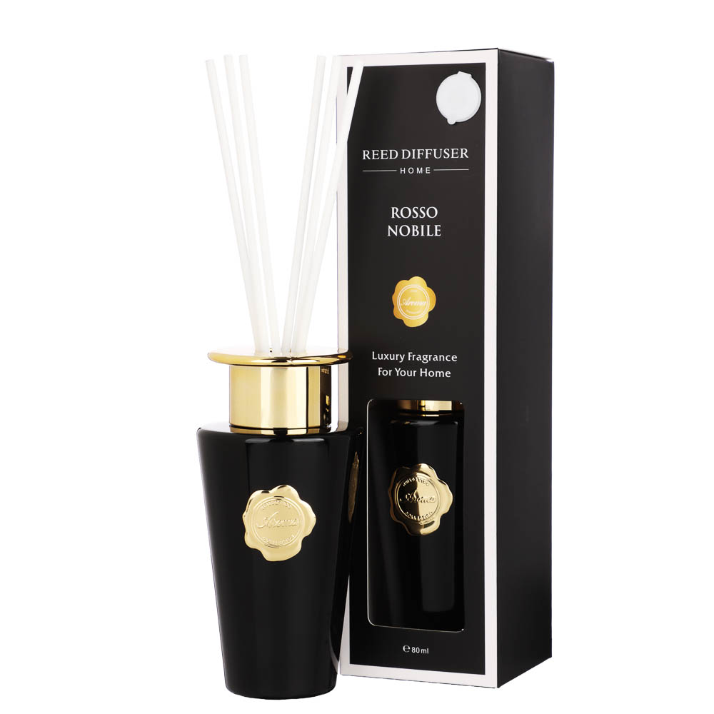 Ароматизатор диффузор тм NEW GALAXY Black Collection 80 мл.,Salted Caramel,Noir Opium, Rosso Nobile, арт.№ 778-358