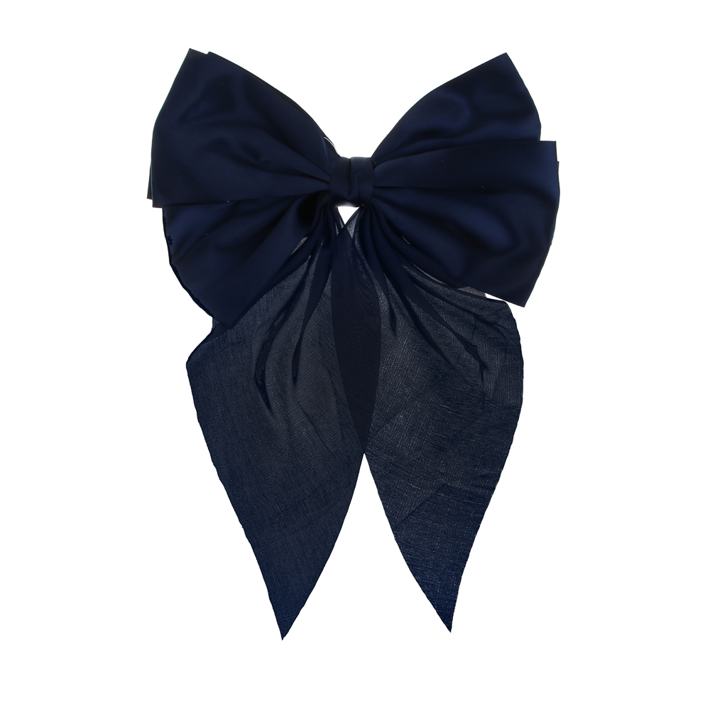 Бант атласный на заколке ЮНИLOOK, 18 см, 2 цвета, текстиль, арт.№ 322-322