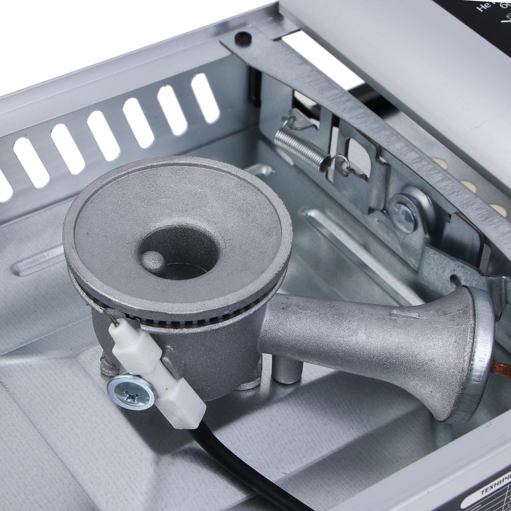 Плитка газ. с цанг. захватом тм ЕРМАК, переходник, кейс, алюминий, 25х20х7,7см, арт.№ 116-060