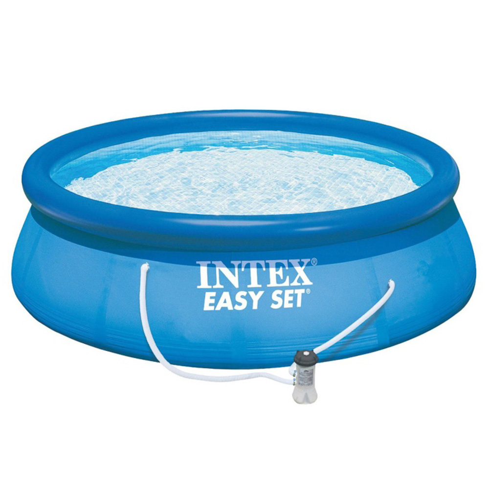 INTEX Бассейн надувной Изи Сет 305x76см, 3853л, насос с фильтром 1250л/ч, 28122NP, арт.№ 109-084