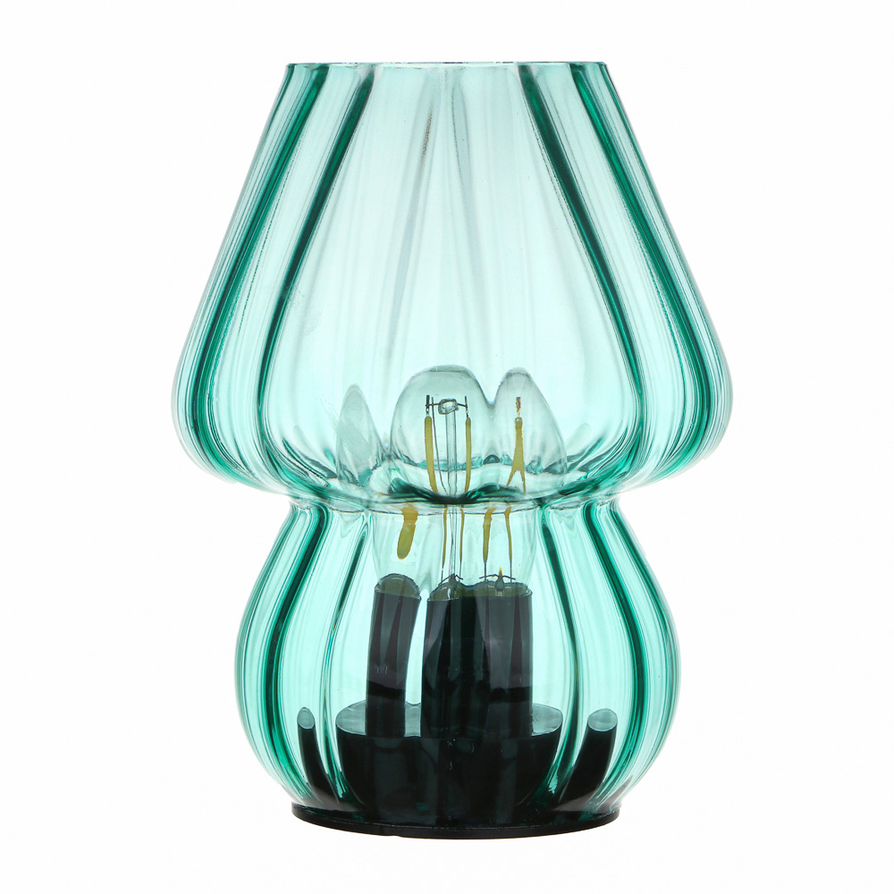 Светильник LED в виде вазы, 11,5x11,5x15 см, стекло, 2xААА, арт.07-44, арт.№ 695-008