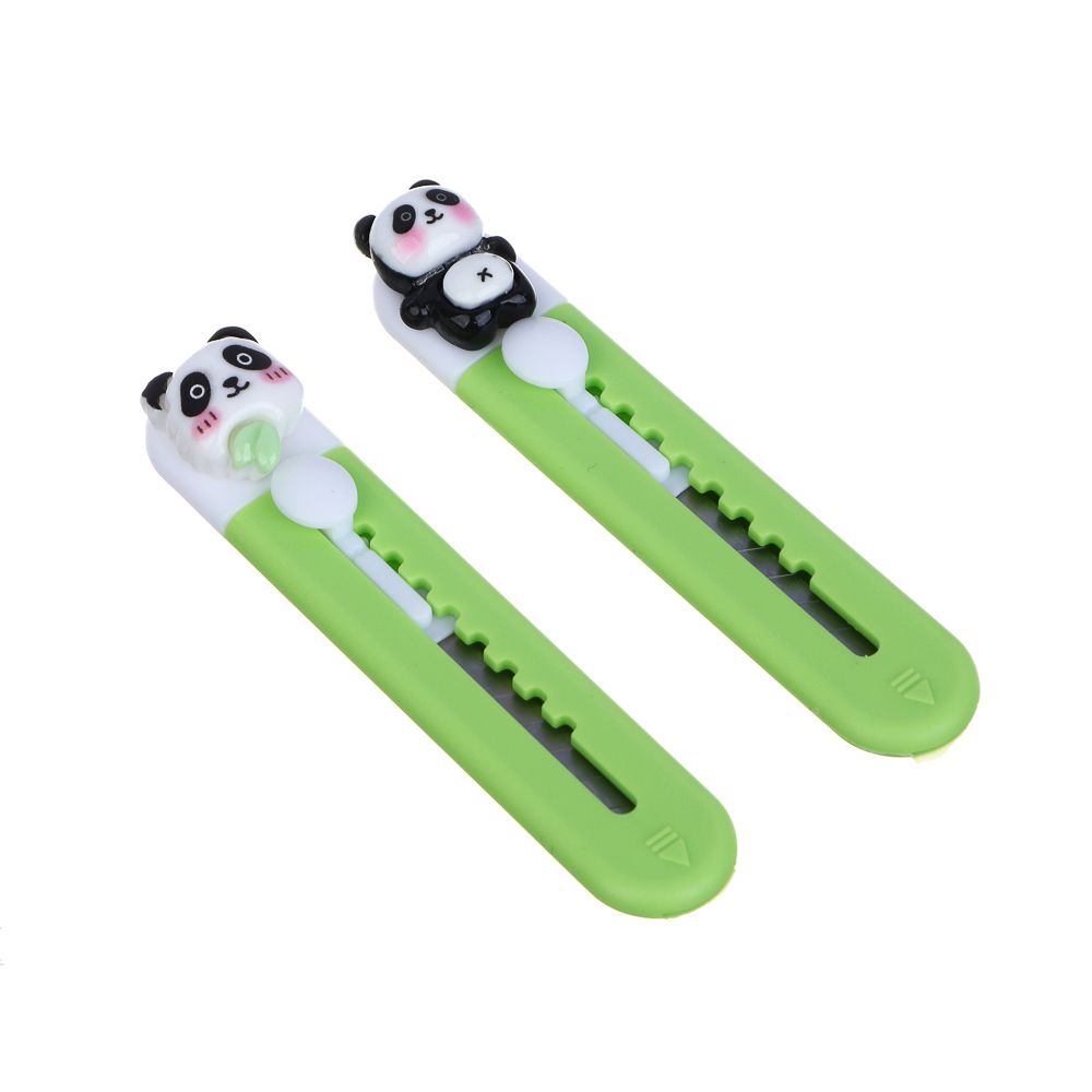 Нож канцелярский с фигуркой в форме панды, 9,3х1,8х1,5см, 2 дизайна, арт.№ 607-071